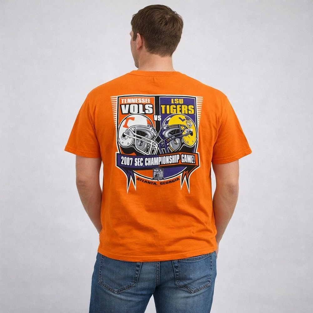 VTG Anvil Orange Vols LSU 2007 SEC Championship Men's 2X Football T‎ Shirt